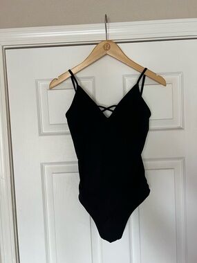 lululemon athletica Black One-Piece Swimsuit with Crisscross Front